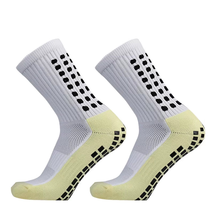 1/4 Pairs Anti-Slip Soccer Women Men Outdoor Sport Grip Football Yoga Socks