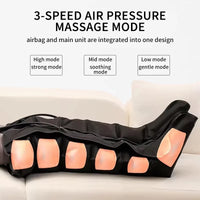 Air Pressure Leg Massager Foot Massage Boots Kneading Squeeze Deep Relaxation Calf with Remote Control