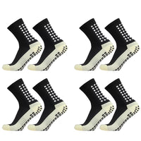 1/4 Pairs Anti-Slip Soccer Women Men Outdoor Sport Grip Football Yoga Socks