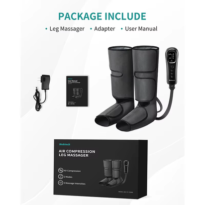 Leg Massager Air Compression Calf Wraps Air Pressure Massage for Blood Circulation and Relaxation Lymphatic Drainage