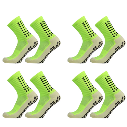 1/4 Pairs Anti-Slip Soccer Women Men Outdoor Sport Grip Football Yoga Socks