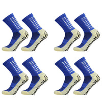 1/4 Pairs Anti-Slip Soccer Women Men Outdoor Sport Grip Football Yoga Socks