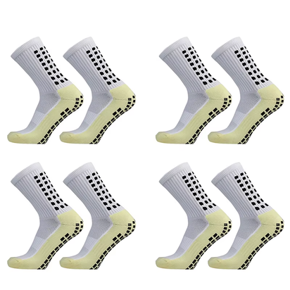 1/4 Pairs Anti-Slip Soccer Women Men Outdoor Sport Grip Football Yoga Socks