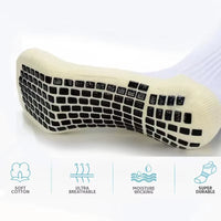 1/4 Pairs Anti-Slip Soccer Women Men Outdoor Sport Grip Football Yoga Socks