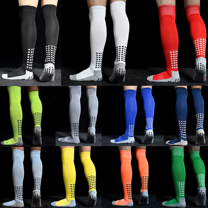 New Long Football Socks Silicone Suction Cup Grip anti Slip Soccer Socks Sports Men Women Baseball Rugby Socks